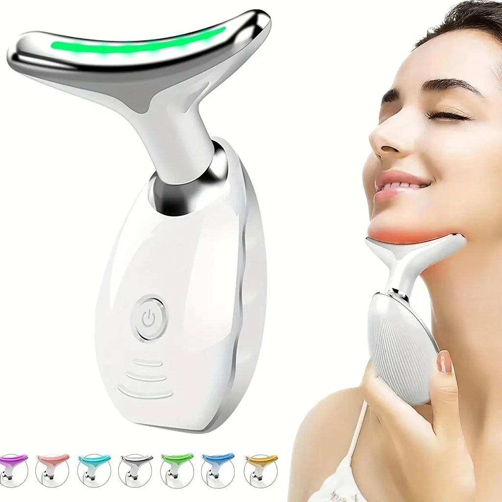 VELYRA™ 7-LED Color Vibrating Neck & Face Massager