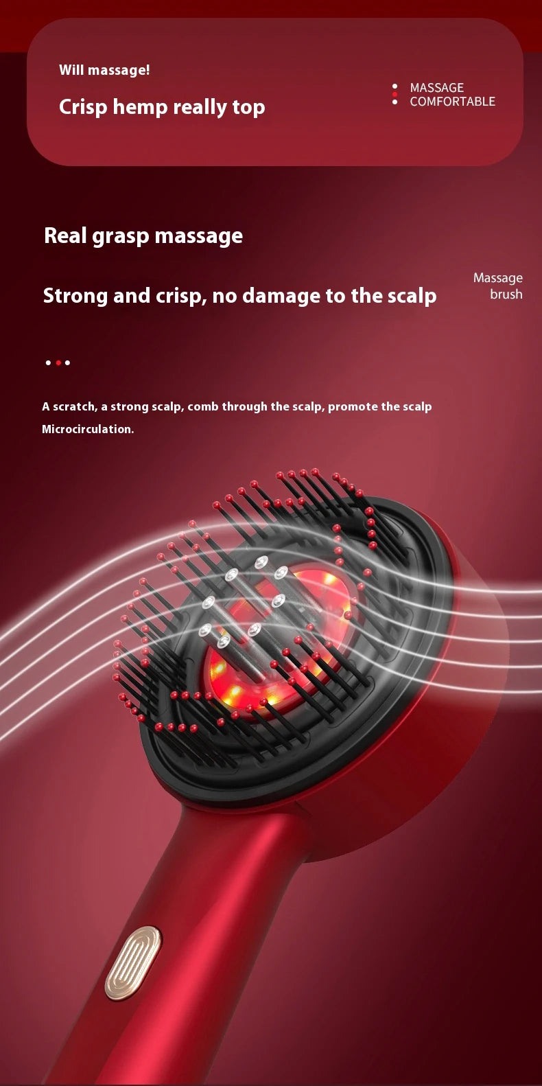 VELYRA™ Red Light Scalp Massage Comb