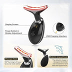 VELYRA™ 7-LED Color Vibrating Neck & Face Massager